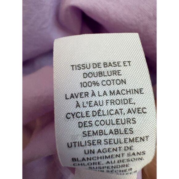 Halogen Sleeveless Tiered Poplin Dress Purple Bloom Lavender Plus Size 1X Girly - Picture 11 of 13